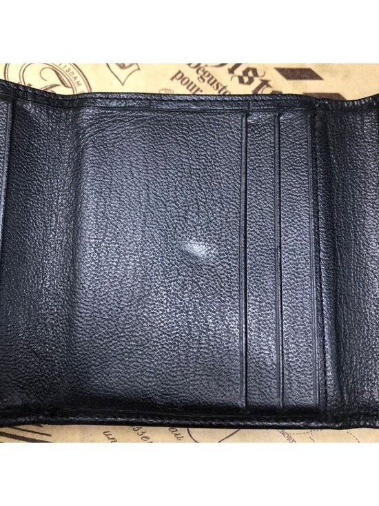 Chanel Trifold Wallet CC Logo Caviar Leather Black - Picture 12 of 16